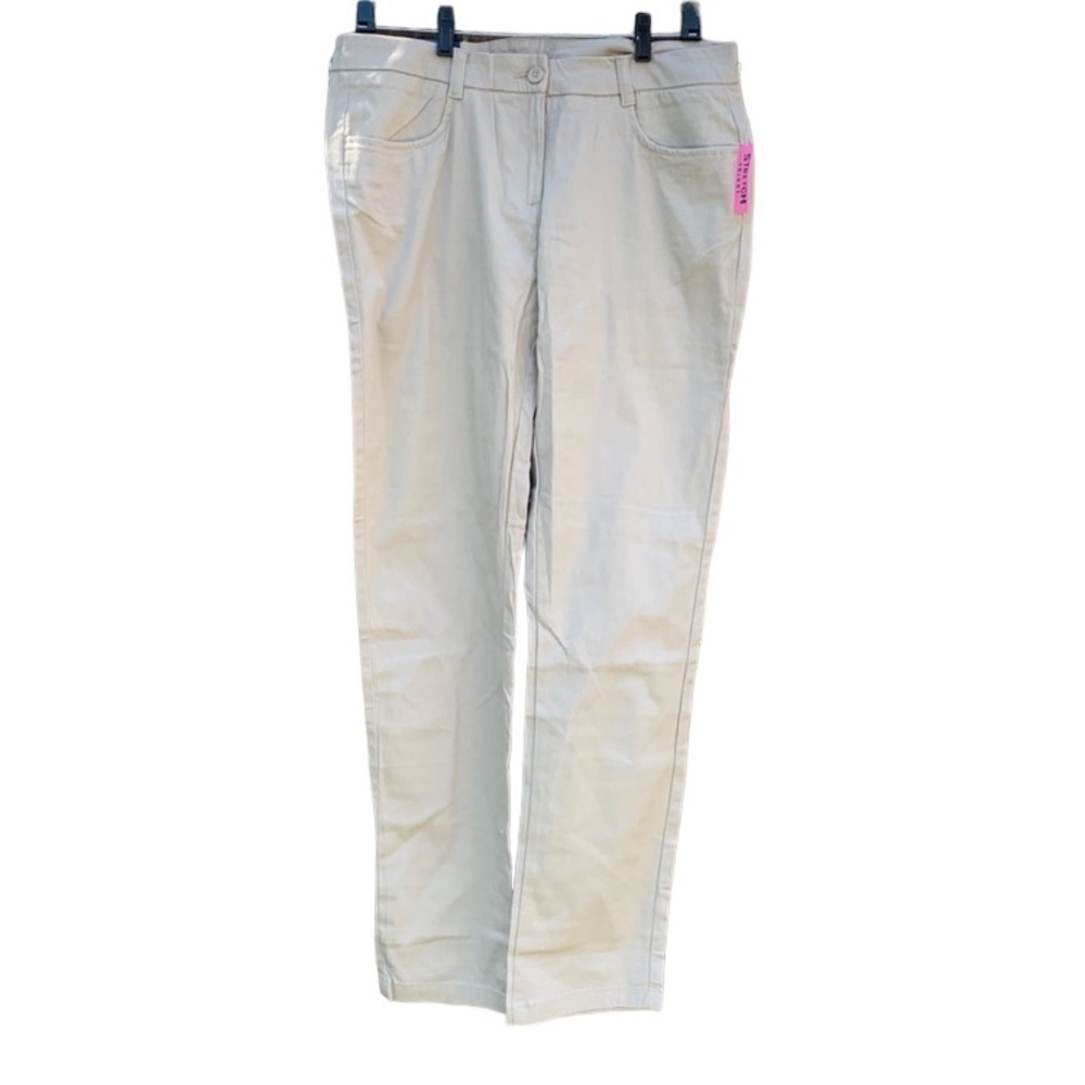Izod women's size 13 khaki stretch skinny pants,nwt